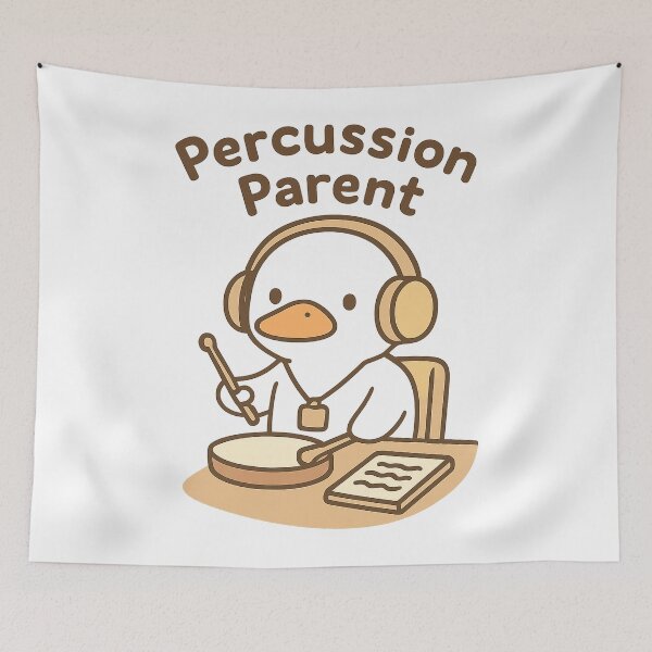 Item preview, Percussion Parent Duck Section Support Sticker designed and sold by Ainbowz-Artwork.