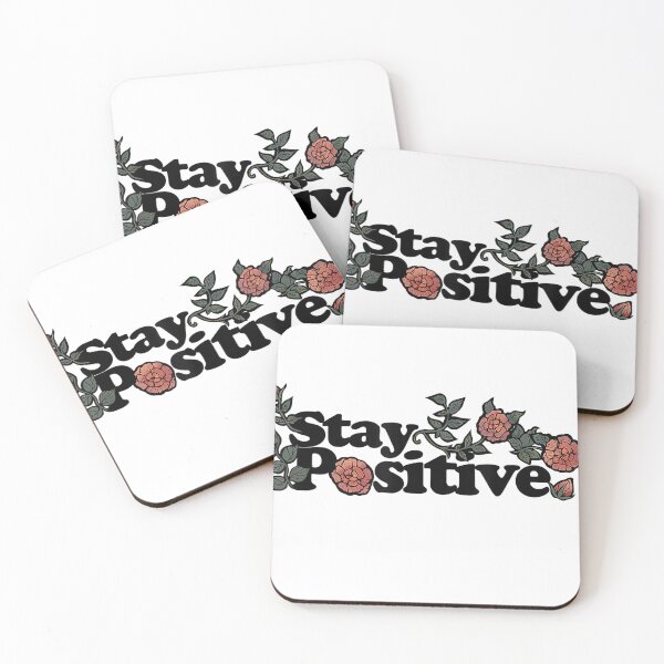 Item preview, Stay Positive Floral inspirational artwork T-Shirt designed and sold by JJLetterDesigns.