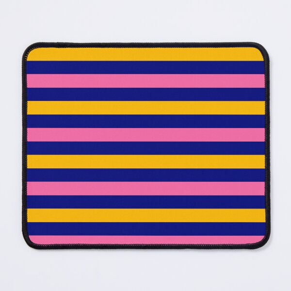 Item preview, Yellow And Pink Stripes Design Blue  designed and sold by PatternTitan.