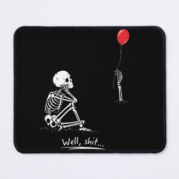Item preview, Well Shit Skeleton Balloon Funny Halloween Meme designed and sold by HayleePacoch.