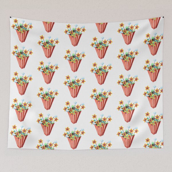 Item preview, Sunflower Popcorn Botanical Illustration designed and sold by diaricesalt.