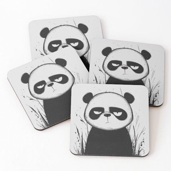 Item preview, Grumpy Panda – Cute Funny Cartoon Panda Illustration designed and sold by RajDeals.
