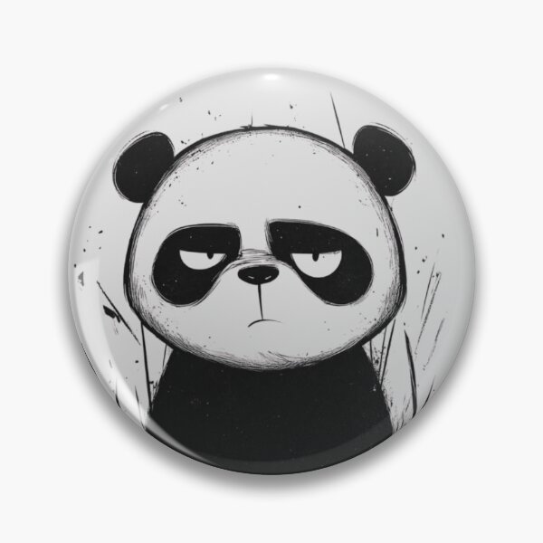 Item preview, Grumpy Panda – Cute Funny Cartoon Panda Illustration designed and sold by RajDeals.