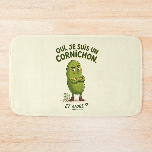 Item preview, Oui, Je Suis Un Cornichon Et Alors? Cute Funny Pickle Art designed and sold by OhLaBaguette.