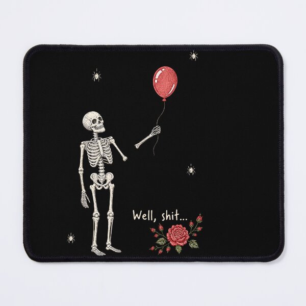 Item preview, Well Shit Skeleton Lost Balloon Halloween Meme designed and sold by HayleePacoch.