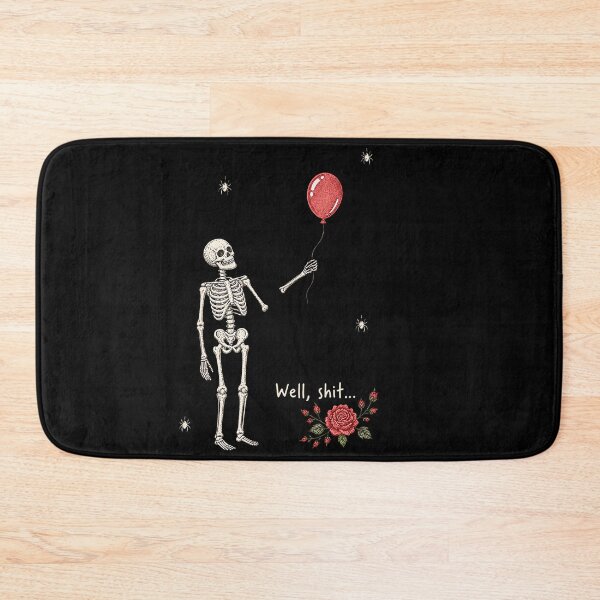 Item preview, Well Shit Skeleton Lost Balloon Halloween Meme designed and sold by HayleePacoch.