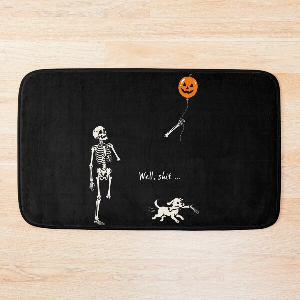 Item preview, Well Shit Skeleton Lost Balloon Pumpkin Dog Halloween designed and sold by HayleePacoch.
