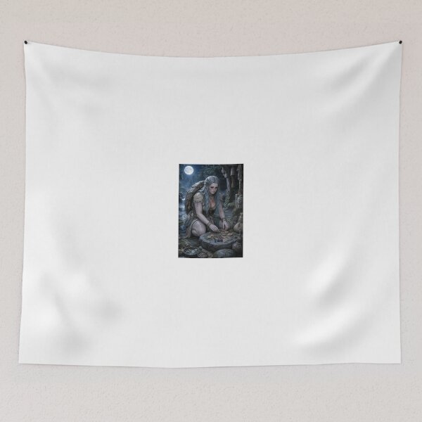 Item preview, Mystic Seeress Performing Night Folklore Ritual designed and sold by CathryneDelamort.