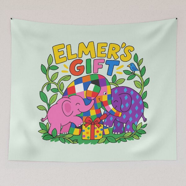 Item preview, Elmer’s Gift Colorful Friendship Adventure designed and sold by HappyToons Shop.