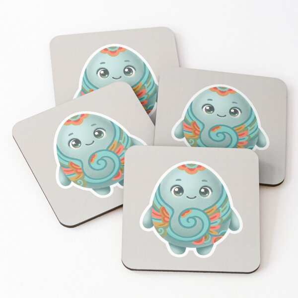 Item preview, Korean Goryeo Celadon Mascot With Crane-and-cloud Inlay Motif — Korean Folk Art Marker Illustration designed and sold by radou88.