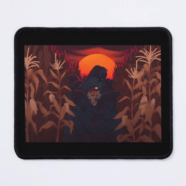 Item preview, Mysterious Figure with Crows at Sunset designed and sold by Fibi-studio.