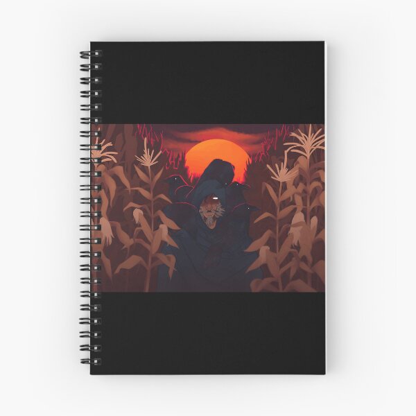 Item preview, Mysterious Figure with Crows at Sunset designed and sold by Fibi-studio.