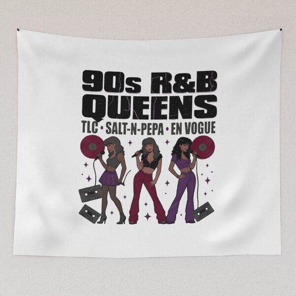 Item preview, 90s R&B Queens Graphic TLC Salt-N-Pepa En Vogue Music Fan designed and sold by GPalumboArt.