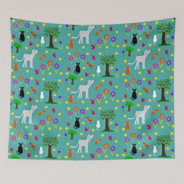 Item preview, Playful Animals in a Garden designed and sold by Elaine M Hayward .