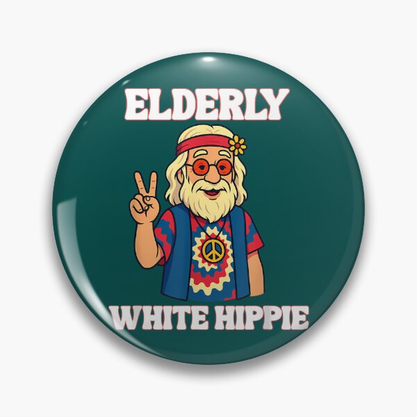 Item preview, Copy of Elderly White Hippie  Peace Through The Ages designed and sold by GwynJohnsonzx.