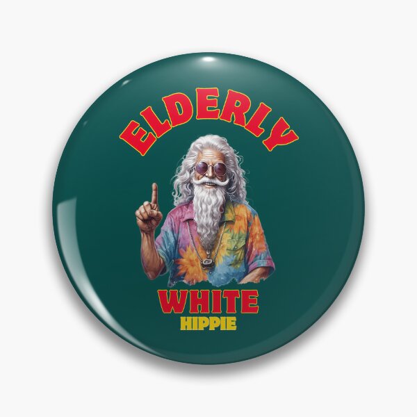 Item preview, Elderly White Hippie Retro Funny Tie Dye Groovy Design designed and sold by GwynJohnsonzx.