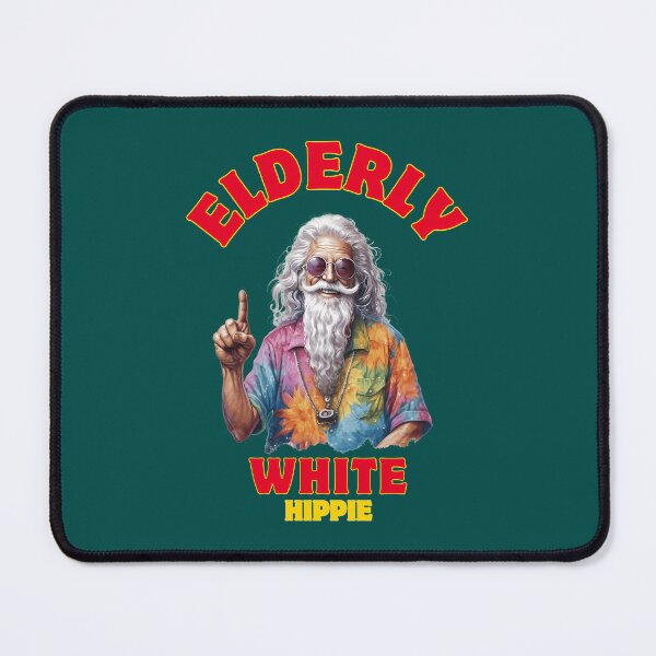 Item preview, Elderly White Hippie Retro Funny Tie Dye Groovy Design designed and sold by GwynJohnsonzx.