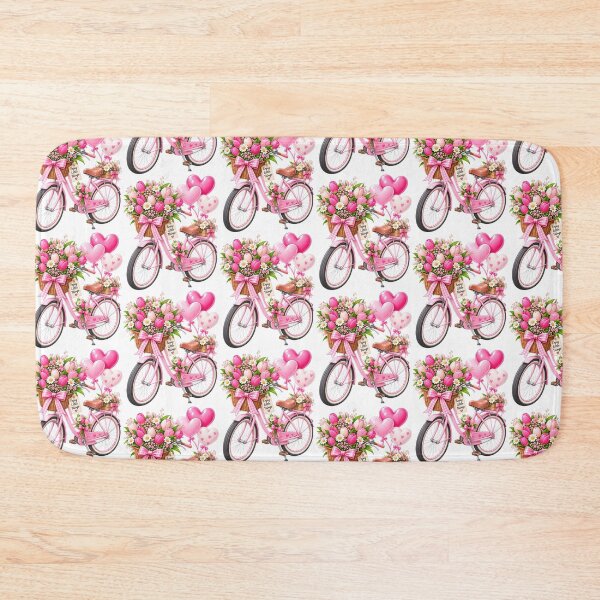 Item preview, Pink Flower Bicycle – Enjoy Little Things | Cute Spring Floral Design designed and sold by Ishratparween11.