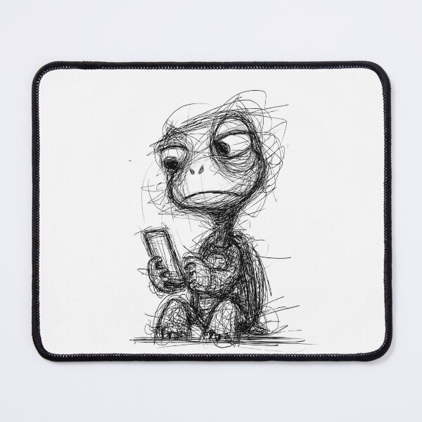 Item preview, Texting Turtle Doodle designed and sold by BRETT'S ART STUDIO.