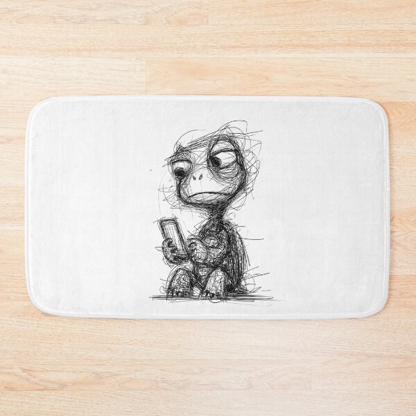 Item preview, Texting Turtle Doodle designed and sold by BRETT'S ART STUDIO.