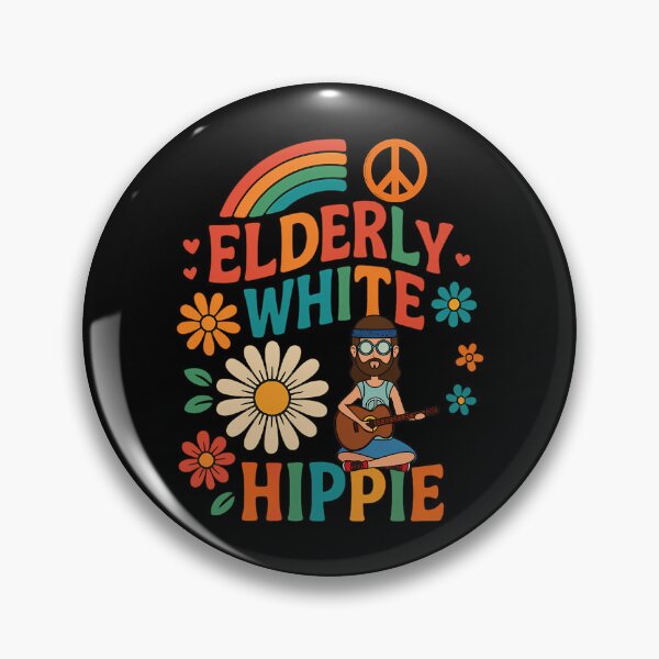 Item preview,  Elderly White Hippie Trending Funny Saying Hippie Humor designed and sold by GwynJohnsonzx.