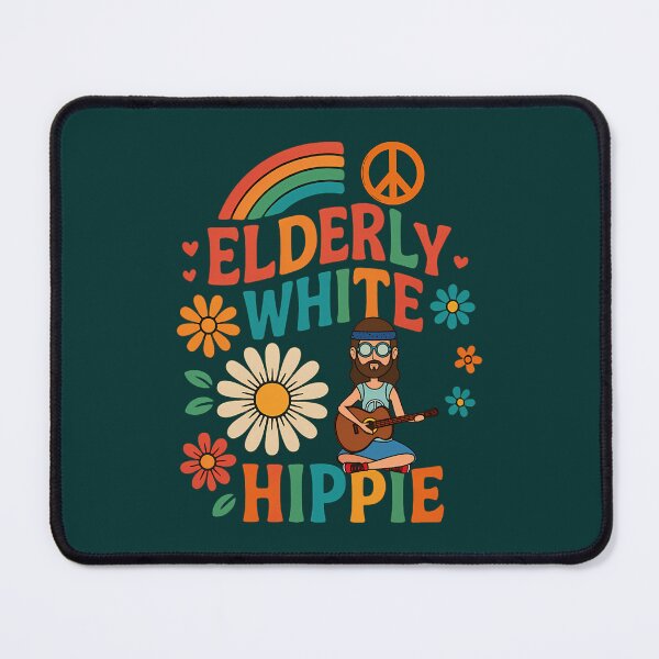 Item preview,  Elderly White Hippie Trending Funny Saying Hippie Humor designed and sold by GwynJohnsonzx.