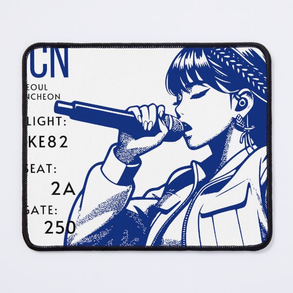 Item preview, South Korea Seoul Boarding Pass Stylized Kpop female Singer designed and sold by InkWhirl.