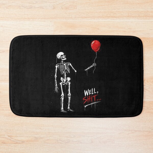 Item preview, Well Skeleton Holding Balloon Funny Halloween designed and sold by HayleePacoch.