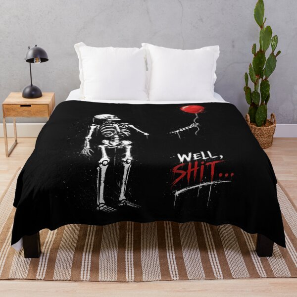 Item preview, Well Skeleton Holding Balloon Funny Halloween designed and sold by HayleePacoch.