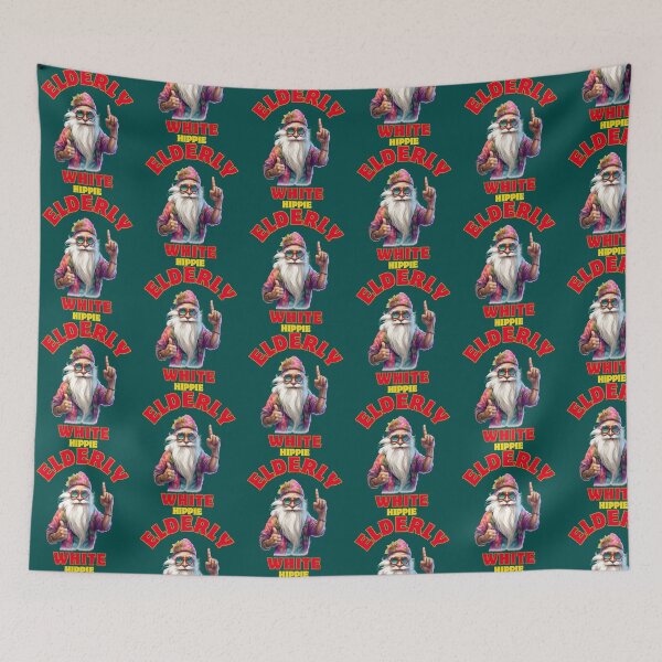 Item preview, Elderly White Hippie Funny Retro Groovy Vintage Design  designed and sold by GwynJohnsonzx.