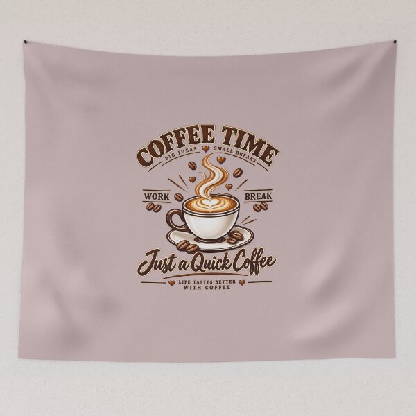 Item preview, Just a Coffee – Daily Break Humor designed and sold by Qenlo.