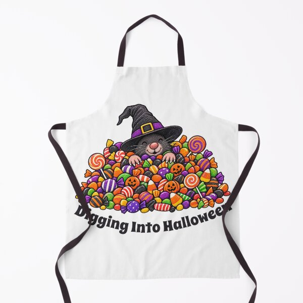 Item preview, Digging Into Halloween – Cute Halloween Mole with Candy designed and sold by Buli89.