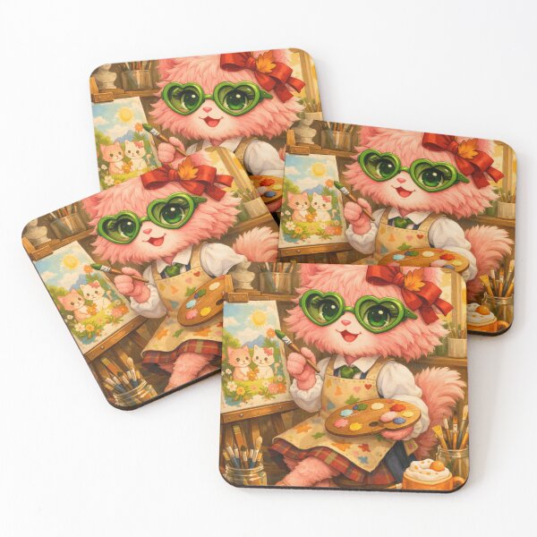 Item preview, Mimi Mew Artist – Cute Sophisticated Cat Painting on Canvas designed and sold by Lalala cute.