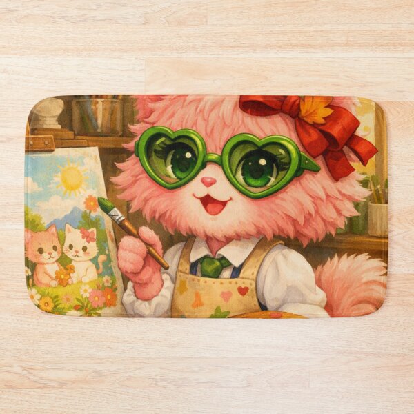 Item preview, Mimi Mew Artist – Cute Sophisticated Cat Painting on Canvas designed and sold by Lalala cute.