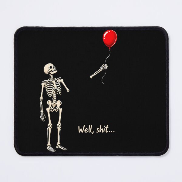 Item preview, Well Skeleton Holding Balloon Gothic Halloween designed and sold by HayleePacoch.