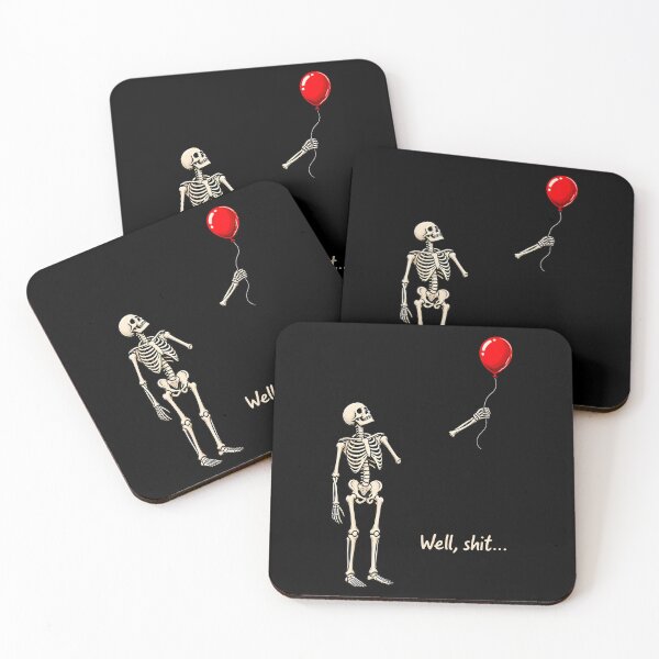 Item preview, Well Skeleton Holding Balloon Gothic Halloween designed and sold by HayleePacoch.