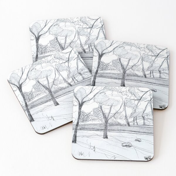 Item preview, trees sketch designed and sold by Tereza Pilar  Art.