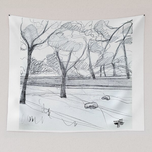 Item preview, trees sketch designed and sold by Tereza Pilar  Art.