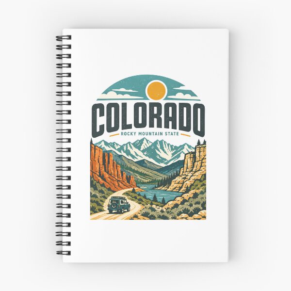 Item preview, Colorado Rocky Mountain State Vintage Travel Landscape designed and sold by graphic-genie.