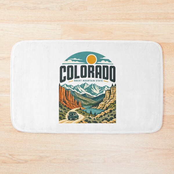 Item preview, Colorado Rocky Mountain State Vintage Travel Landscape designed and sold by graphic-genie.