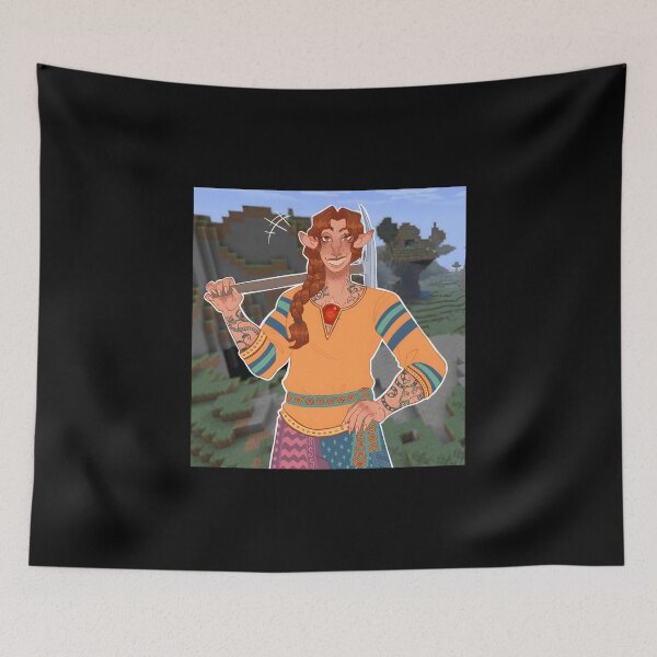 Item preview, Fantasy Gamer Character with Sword and Tattoos designed and sold by Fibi-studio.