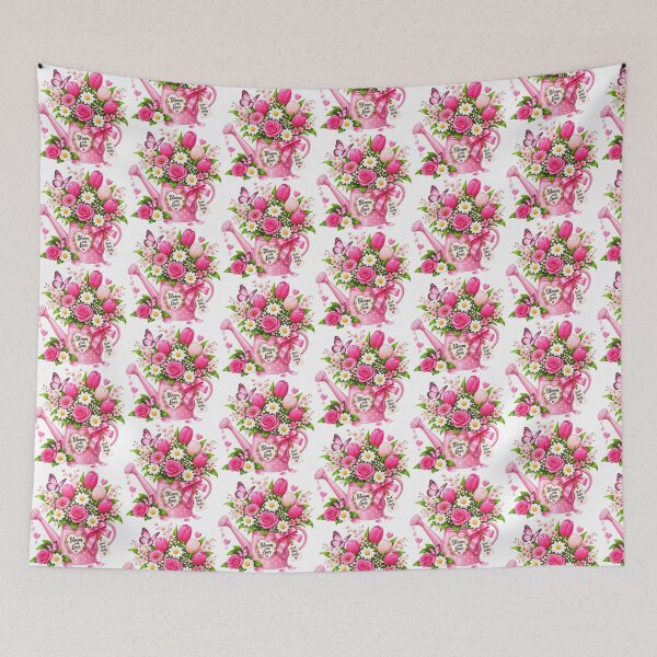 Item preview, Bloom With Love – Pink Flower Watering Can | Cute Floral Kawaii Design designed and sold by Ishratparween11.