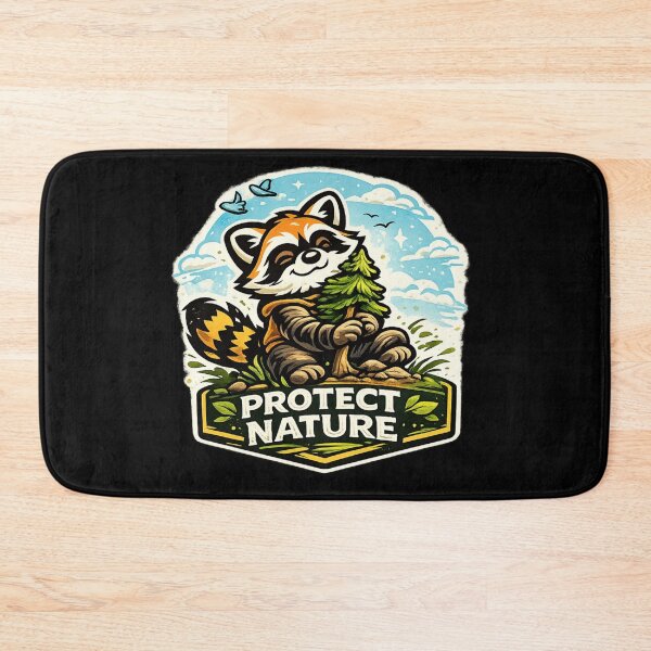 Item preview, Protect Nature Raccoon – Wildlife Guardian designed and sold by ArtisticHeart21.