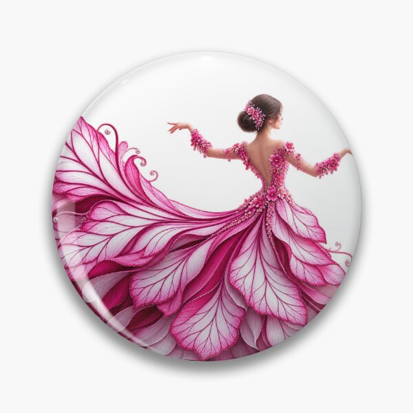 Item preview, Pink Botanical Fantasy Gown designed and sold by Reshmakhan.