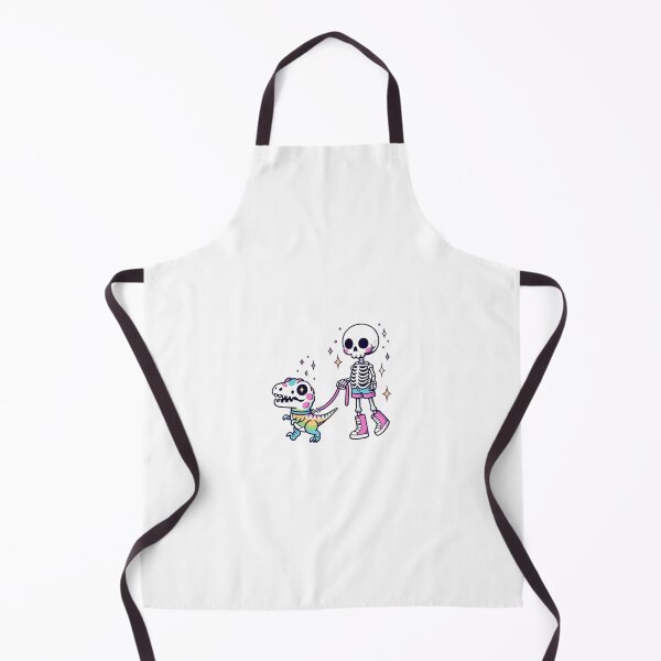 Item preview, Cute Skeleton Walking a Rainbow Skull Dog – Spooky Kawaii Halloween Design designed and sold by GrimNest.