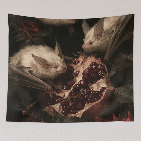 Item preview, Pomegranate Gala with Winged Guests designed and sold by Venon28.