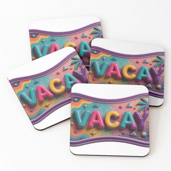 Item preview, Trendy Purple VACAY designed and sold by dazzlemakers.