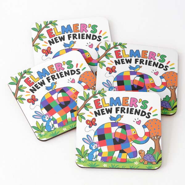 Item preview, Elmer’s New Friends Colorful Adventure designed and sold by HappyToons Shop.