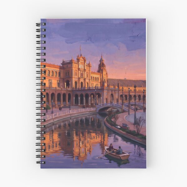 Item preview, Plaza de España Seville at Dusk designed and sold by RedPeaStudio.