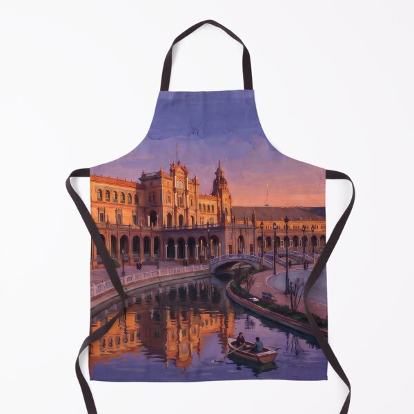 Item preview, Plaza de España Seville at Dusk designed and sold by RedPeaStudio.